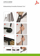 Aufbau Homeoffice-R�ckwand "Uno" 