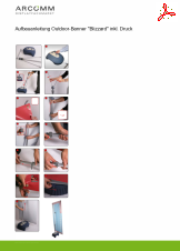 Aufbau Outdoor-Banner "Blizzard" inkl. Druck
