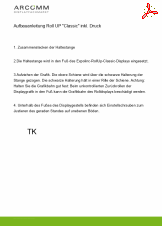 Aufbau Roll UP "Classic" inkl. Druck