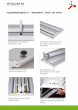 Aufbau Roll UP "Professionell  Double" inkl. Druck