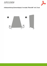 Aufbau Bannerdisplay Formulate "Monolith" inkl. Druck