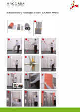 Aufbau Faltdisplay-System "Evolution Xpress"