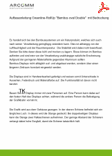 Aufbau Greenline-RollUp "Bambus oval Double"  mit Bedruckung