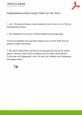 Aufbau Rollup-Display "Delta Lite" inkl. Druck
