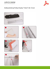 Aufbau Rollup-Display "Orient" inkl. Druck