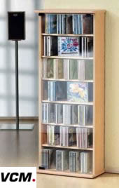 VCM CD-Turm fr 252 CDs mit Glastr