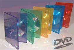 transparent bunte DVD Hllen